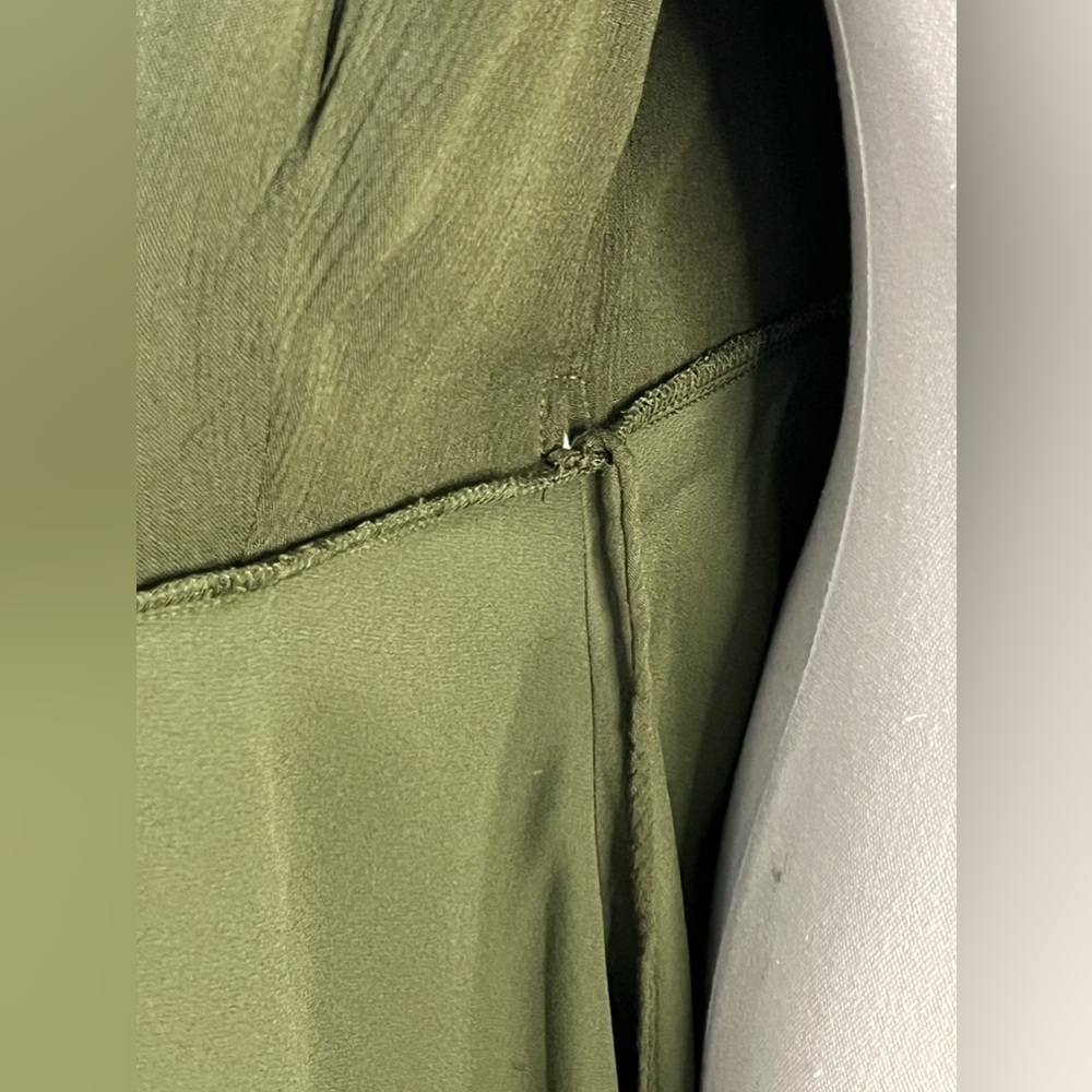 Lulus Harbor Point Olive Green Wrap Dress Women's Size XS - Picture 8 of 11